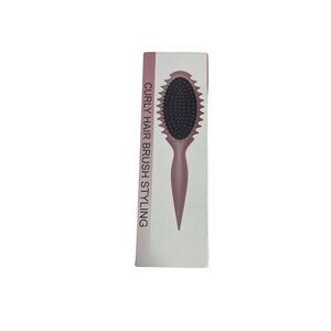 Curly Hair Brush Styling Pink Detangling Hair Care New